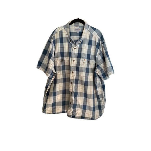 Carhartt men’s plus size plaid button down shirt size 3X - Picture 1 of 5